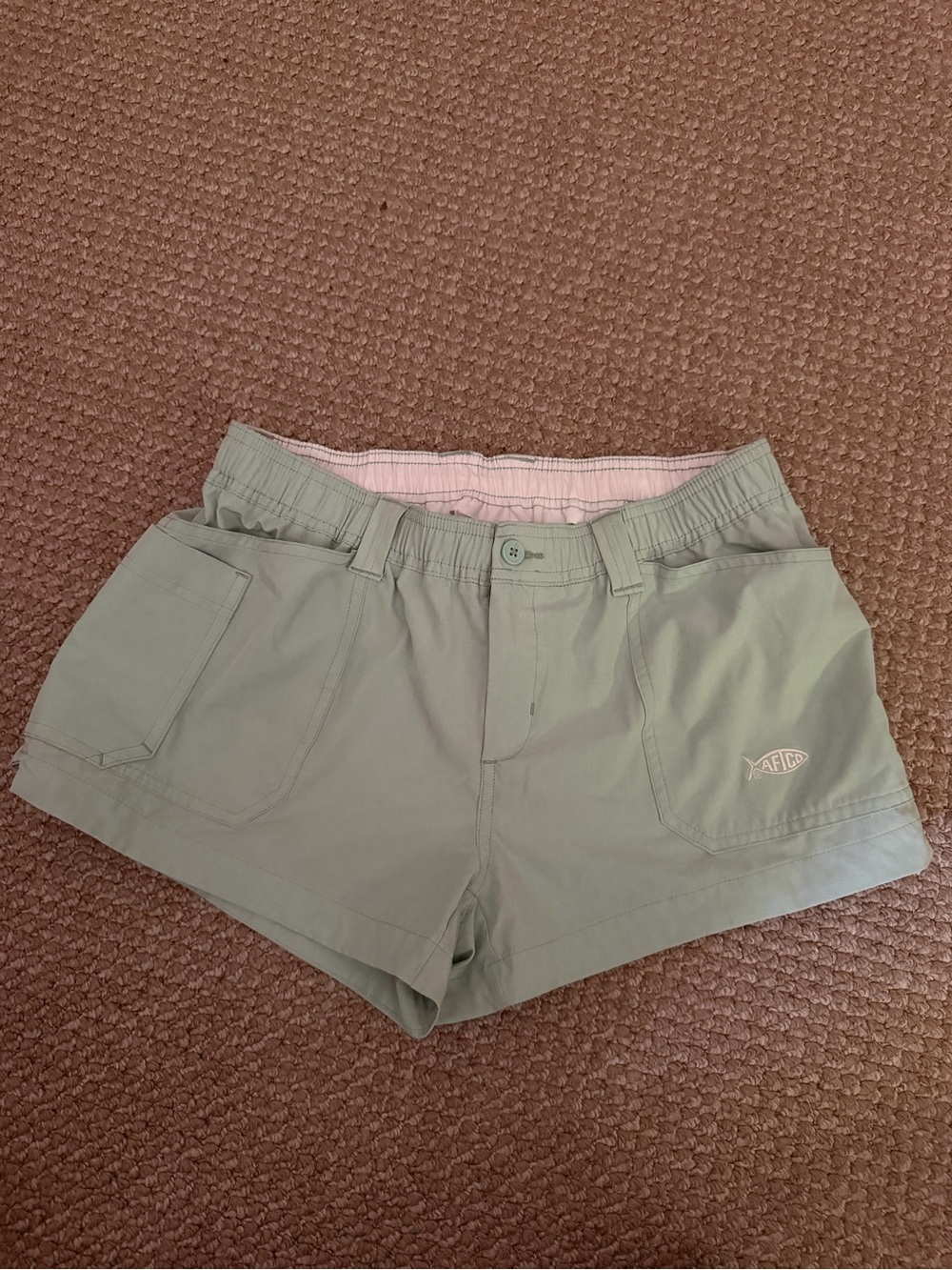 AFTCO Women's Sage Green Athletic Shorts